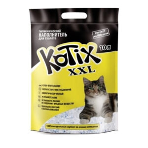 Наполнитель силикагелевый kotix для кошачьего туалета 10 л