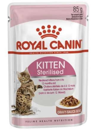 royal canin kitten sterilised в соусе для стерилизованных котят 12х85 г