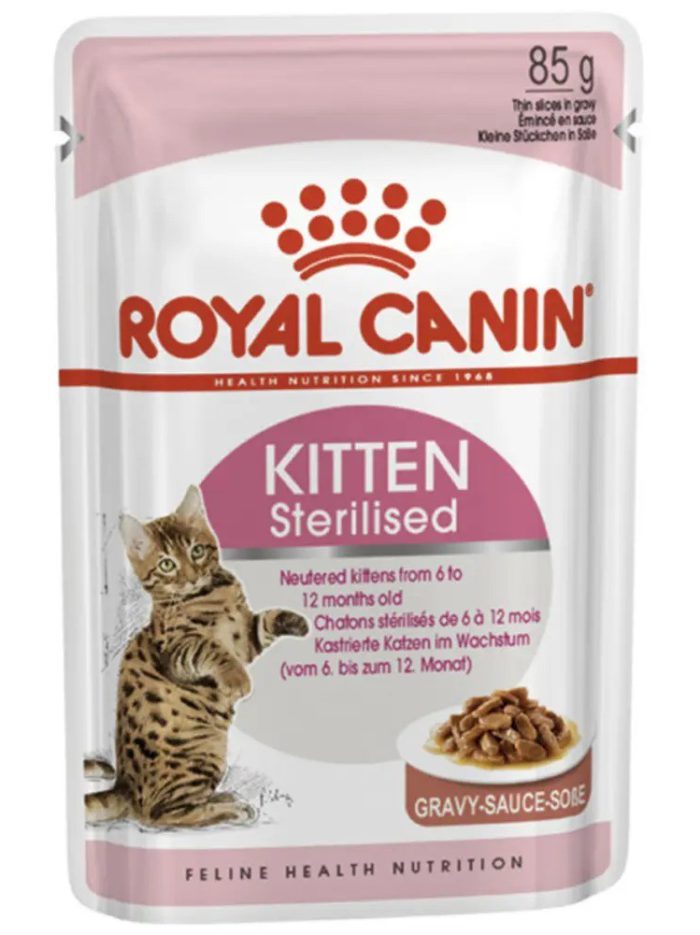 royal canin kitten sterilised в соусе для стерилизованных котят 12х85 г