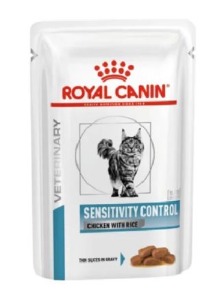 royal canin sensitivity control pouches для кошек при пищевых аллергиях 12х85 г