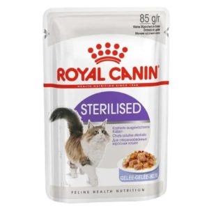 royal canin sterilised jelly в желе для стерилизованных кошек 12х85 г