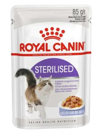 royal canin sterilised jelly в желе для стерилизованных кошек 12х85 г
