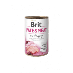 brit pate meat dog puppy для щенков паштет с курицей 400 г
