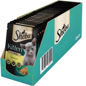 sheba kitten chicken пауч для котят с курицей в соусе12*85 г