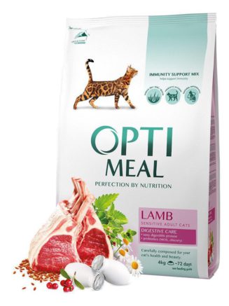 optimeal lamb sensitive для кошек с ягненком 4 кг