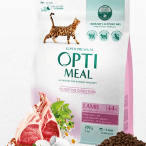 optimeal lamb sensitive для кошек с ягненок 200 г