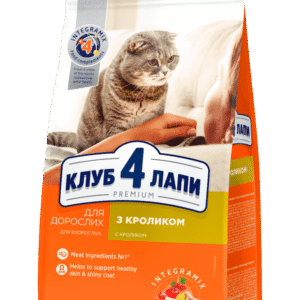 Клуб 4 Лапы premium rabbit для кошек с кроликом 2 кг