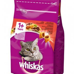 whiskas для кошек с говядиной 800 г