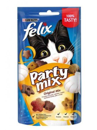 Лакомство felix party original mix для кошек курица индейка печень 80 г