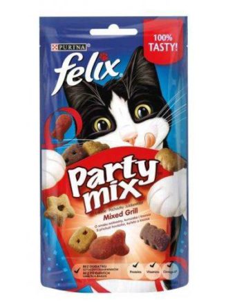 Лакомство felix party mix mixed grill для кошек курица говядина лосось 80г