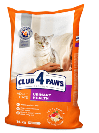 Клуб 4 Лапы premium urinary health для кошек 14 кг