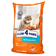 Клуб 4 Лапы premium salmon для кошек с лососем 14 кг