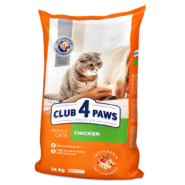 Клуб 4 Лапы premium chicken для кошек с курицей 14 кг