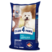 Клуб 4 Лапы premium small breeds lamb для собак с ягненком 14 кг