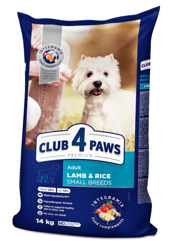 Клуб 4 Лапы premium small breeds lamb для собак с ягненком 14 кг