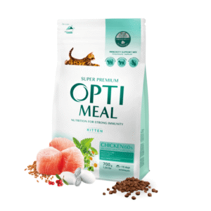 optimeal kittens chicken для котят с курицей 700 г