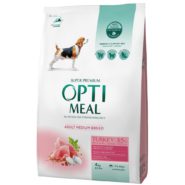 optimeal medium для собак средних пород с индейкой 4 кг