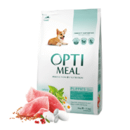 optimeal puppies для щенков с индейкой 4 кг