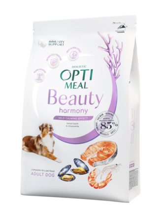 optimeal dog beauty harmony для собак из морепродуктов 4 кг