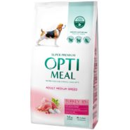 optimeal medium для собак средних пород с индейкой 1.5 кг