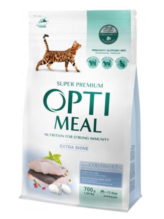 optimeal cod fish для кошек с треской 700 г