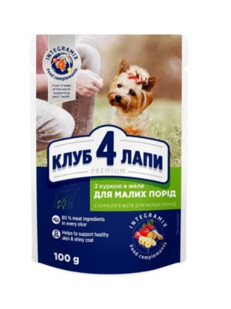 Клуб 4 Лапы premium small с курицей для собак 24х100 г