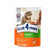 Клуб 4 Лапы premium chicken для кошек с курицей 900 г