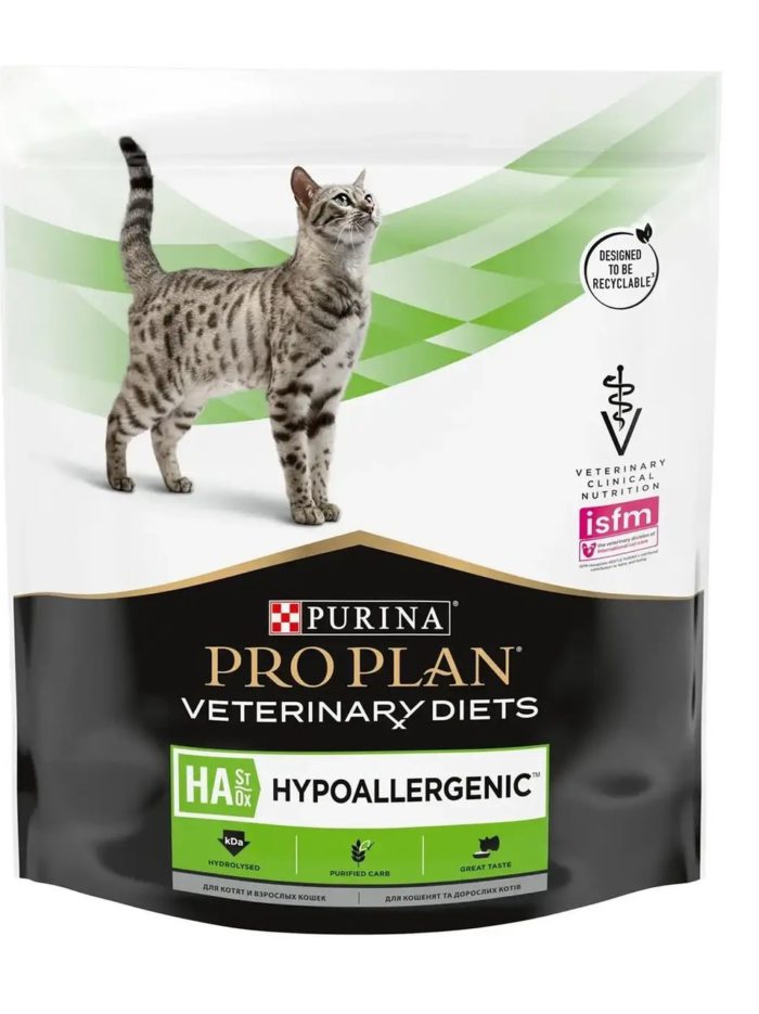 purina veterinary diets ha hypoallergenic feline для кошек при аллергии 1.3 кг