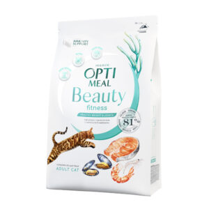 optimeal cat beauty fitness для кошек из морепродуктов 4 кг