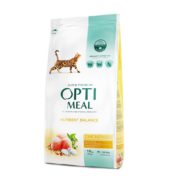 optimeal chicken для кошек с мясом курицы 10 кг