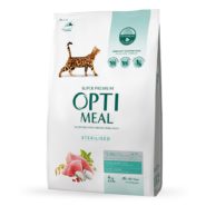 optimeal sterilised turkey для стерилизованных кошек с индейкой 4 кг