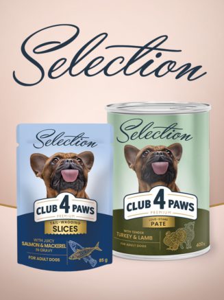 Клуб 4 Лапы premium selection Паштет с курицей и индейкой длясобак 400 г