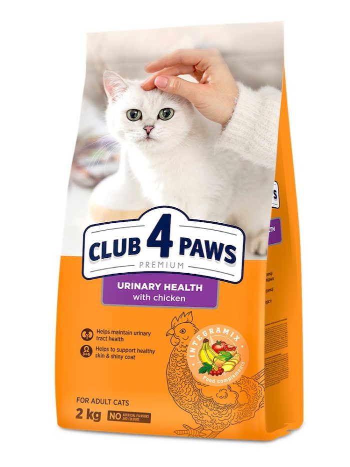 Клуб 4 Лапы premium urinary health для кошек 2 кг
