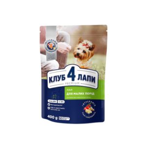 Клуб 4 Лапы premium small для собак с курицей 400 г