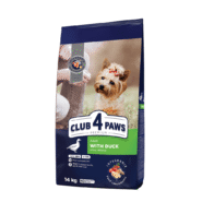 Клуб 4 Лапы premium small duck для собак с уткой 14 кг