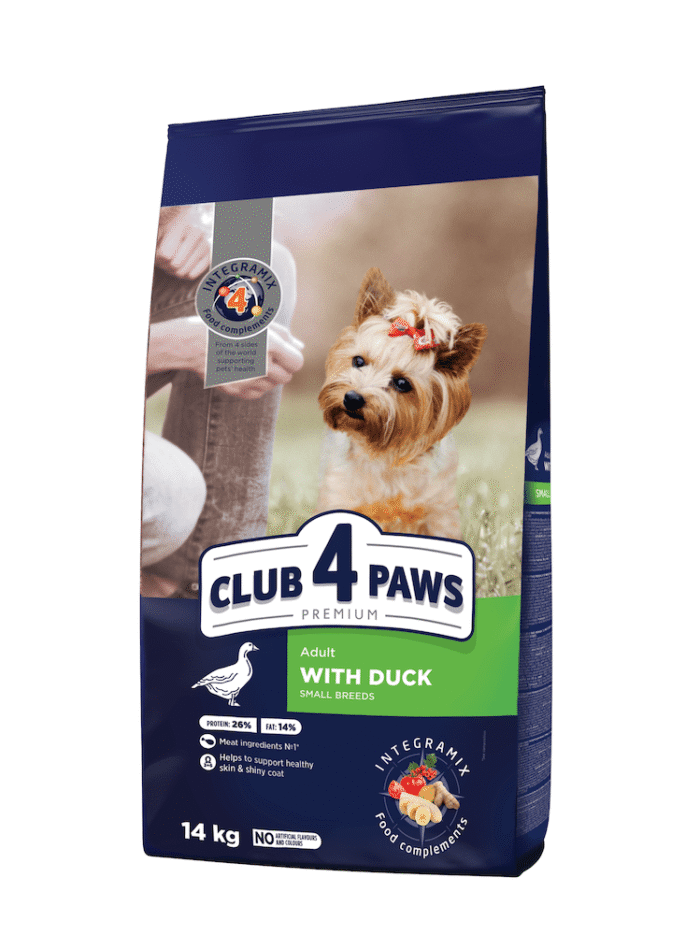 Клуб 4 Лапы premium small duck для собак с уткой 14 кг