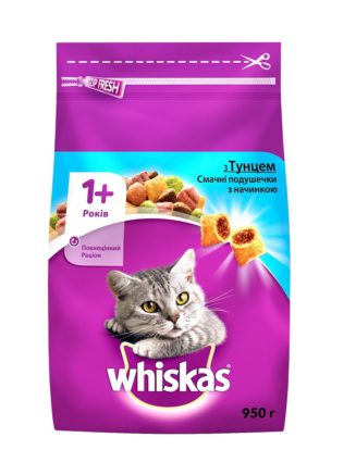 whiskas для кошек с тунцом 300 г