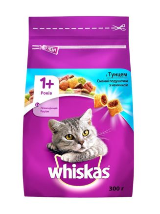 whiskas для кошек с тунцом 14 кг