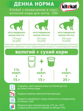 kitekat пауч для кошек с говядиной в соусе 28*85 г