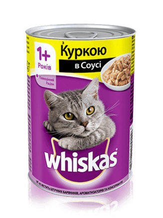 whiskas кусочки с курицей в соусе 400 г