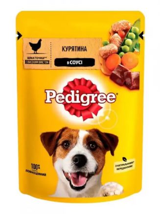 pedigree Сhicken in sauce пауч для собак с курицей в соусе 24*100 г