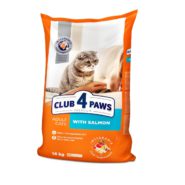 Клуб 4 Лапы premium salmon для кошек с лососем 14 кг