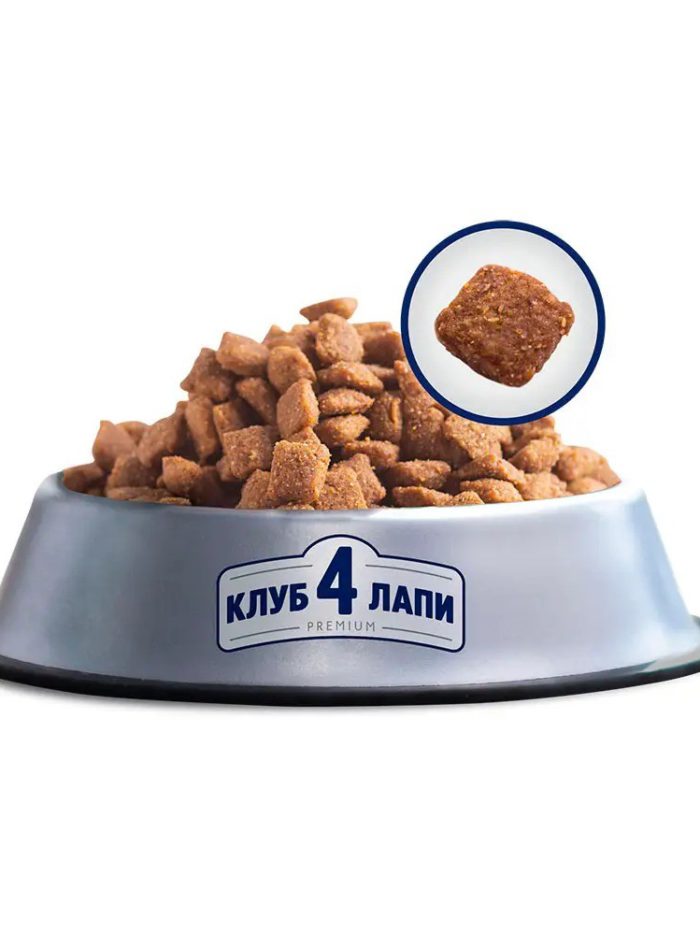 Клуб 4 Лапы premium sterilised salmon для стерилизованных кошек с лососем 14 кг