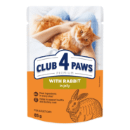 Клуб 4 Лапы premium rabbit с кроликом в желе для кошек 24х85 г