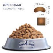 Акция Клуб 4 Лапы premium adult medium для собак средних пород с курицей 14 кг