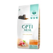 optimeal puppy large для щенков крупных пород с индейкой 12 кг