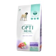 optimeal adult small для собак с уткой 4 кг