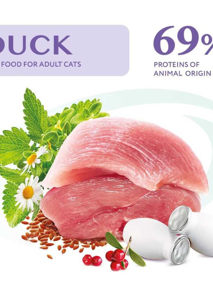 optimeal duck hairball control для кошек с уткой 200 г