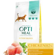 optimeal chicken для кошек с мясом курицы 4 кг