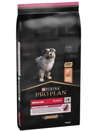 purina pro plan puppy medium sensitive salmon для щенков с лососем 12 кг